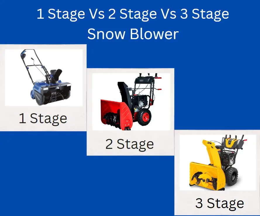 1 Stage Vs 2 Stage Vs 3 Stage Snow Blower