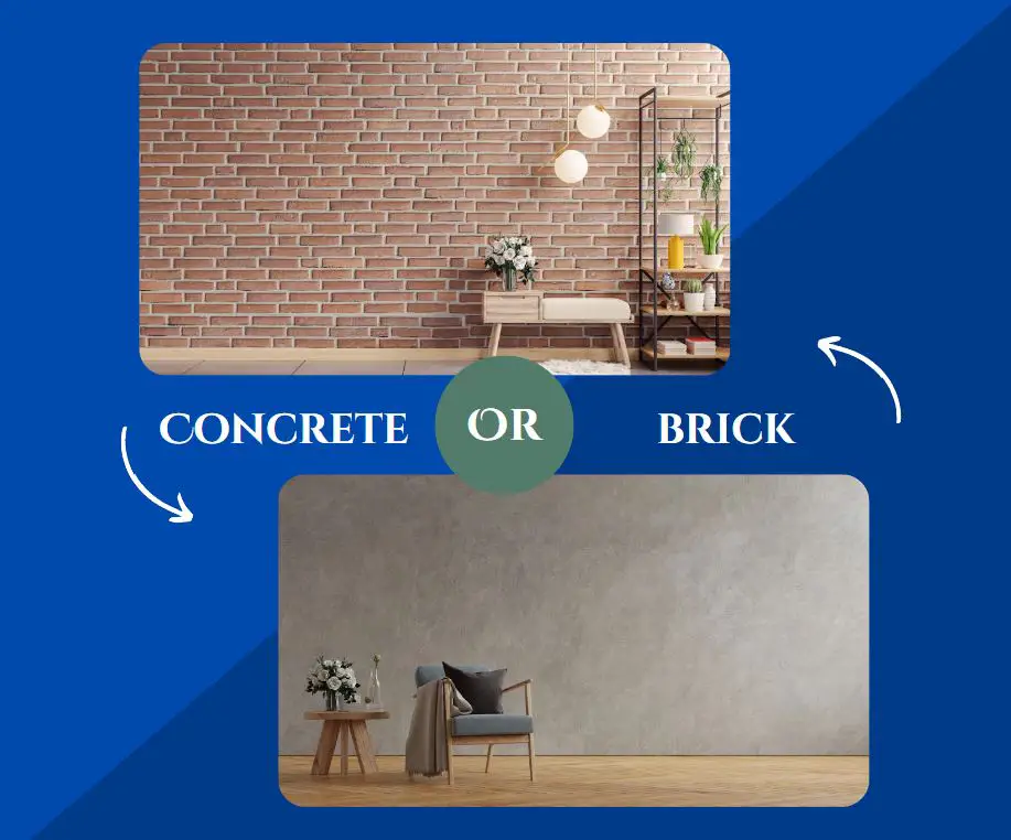 concrete or brick house